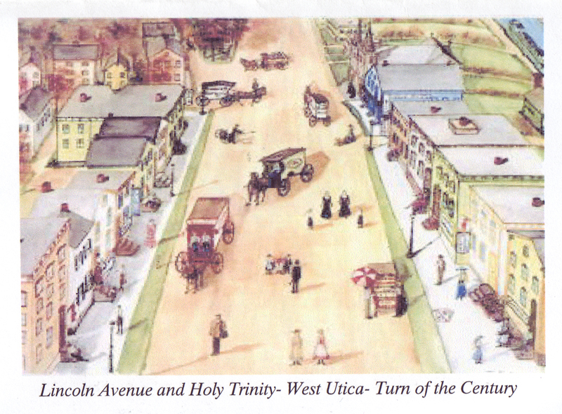 Lincoln Avenue and Holy Trinity - West Utica - Turn of the Century