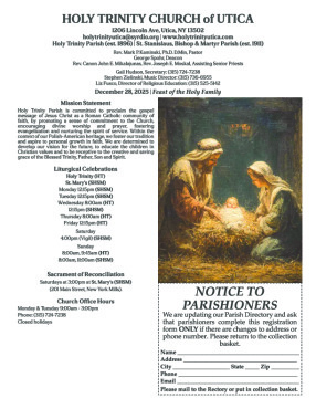 12/28/2025 Bulletin