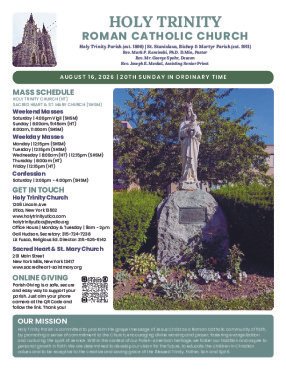 08/16/2026 Bulletin